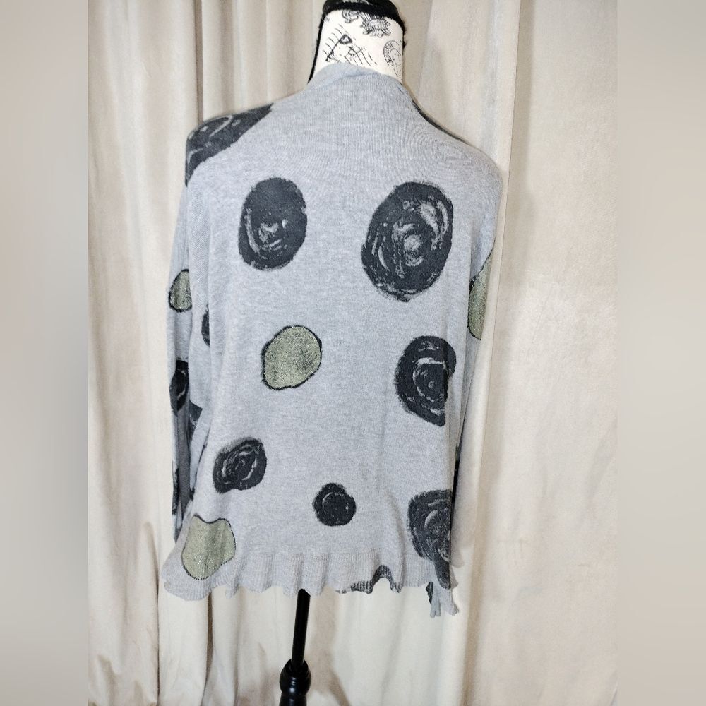 Vera Wang Simply Vera Lightweight Gray & Black Women's Sweater. Size XL - Picture 5 of 8